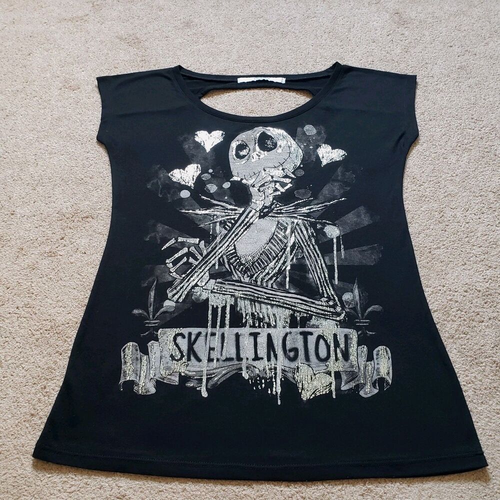 Disney Authentic Nightmare Before Christmas Jack Skellington Graphic Top L/XL